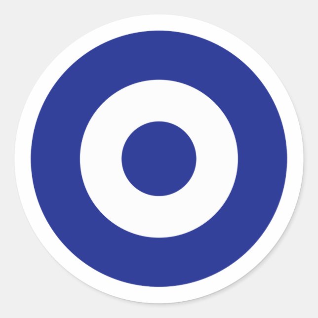 Hellenic Air Force Roundel, Greece Classic Round Sticker (Front)