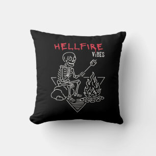 Hellfire Vibes Throw Pillow