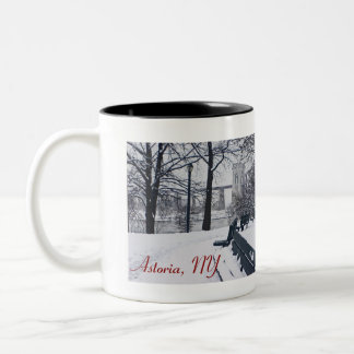 Hellgate Bridge, Astoria, NY Coffee Mug à deux ton