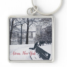 Hellgate Bridge, Astoria, NY Square Keychain