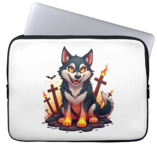 Hellhound Husky Dog Laptop Sleeve