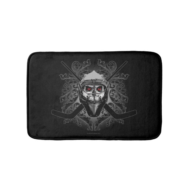 Hellish Hockey Goalie Bath Mat (Front)