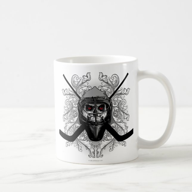Hellish Hockey Goalie Coffee Mug (Right)