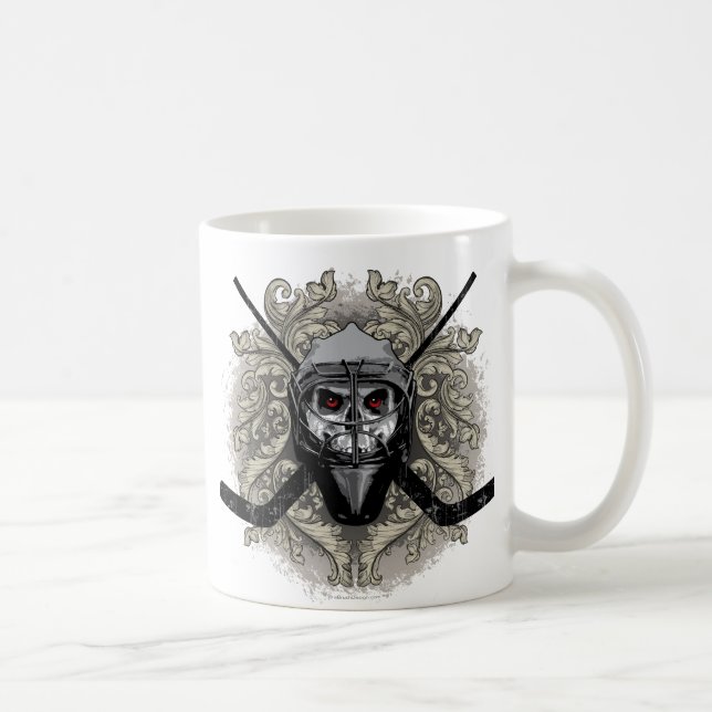 Hellish Hockey Goalie Coffee Mug (Right)