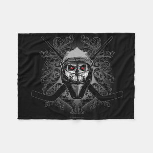Hellish Hockey Goalie Fleece Blanket