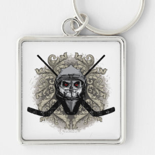 Hellish Hockey Goalie Keychain
