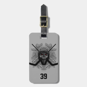Hellish Hockey Goalie Luggage Tag