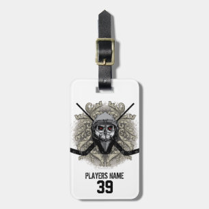 Hellish Hockey Goalie Luggage Tag