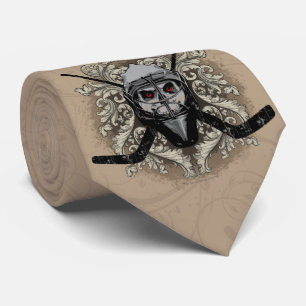 Hellish Hockey Goalie Tie
