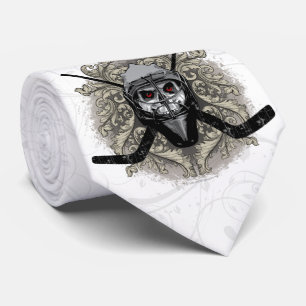 Hellish Hockey Goalie Tie