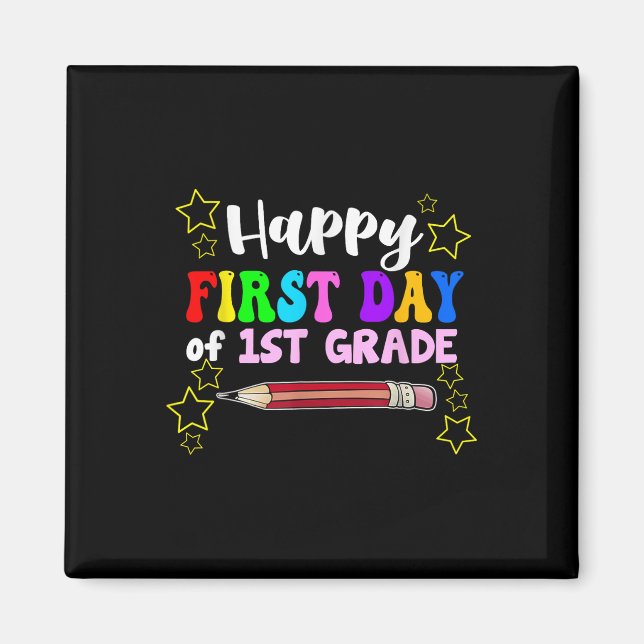 Hello 1st Grade 2034 Happy First Day Of First Grad Magnet (Front)