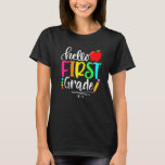 Hello 1st Grade Back To School Team First Grade Fi T-Shirt<br><div class="desc">Hello 1st Grade Back To School Team First Grade First Day</div>