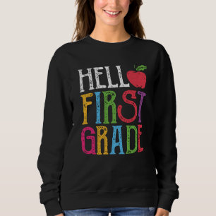 Hello 1st Grade First Day of School Student Gift Sweatshirt