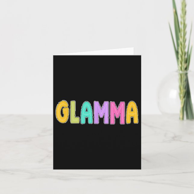 Hello 1st Grade Kindergarten Glamma  Card (Front)