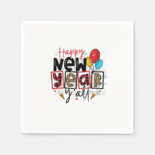 Hello 2022 Happy New Year All Napkin