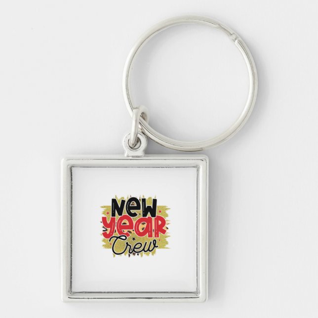 Hello 2022 New Year Crew Keychain (Front)