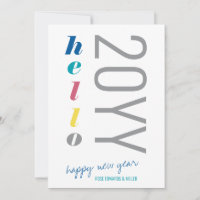 Hello 2024 Colourful Headline Typography New Year