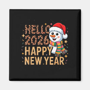Hello 2026 Happy New Year  Magnet