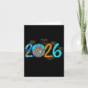 Hello 2026 Happy New Year Party Boys Kids Toddlers Card