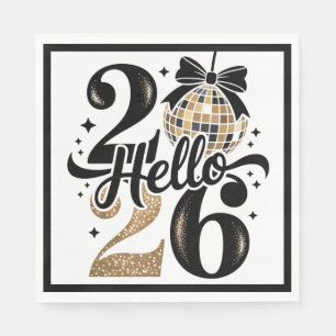 Hello 2026 New Year Napkin