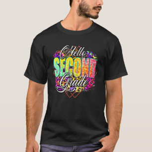 Hello 2nd Grade Back To School Teacher Student Ki T-Shirt