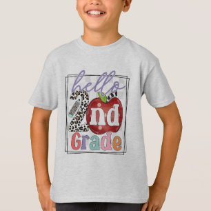Hello 2nd Grade, Boy or Girl T-Shirt