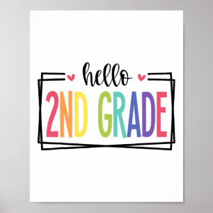 Hello 2nd Grade First Day Of School Welcome Ck To  Poster