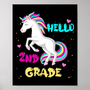 Hello 2nd grade First Day of Second grade Here I c Poster