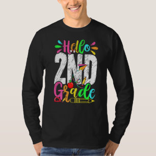 Hello 2nd Grade Graduation Back To School Men Wome T-Shirt