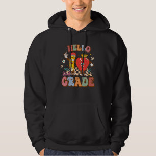 Hello 2nd Grade Second School Back to School Teach Hoodie