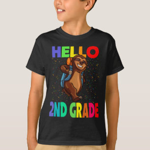 Hello 2nd Grade Sloth Back To School T-Shirt