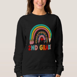 Hello 2nd Grade Squad First Day Of School Rainbow Sweatshirt