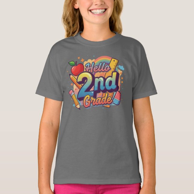 Hello 2nd Grade T-Shirt (Front)