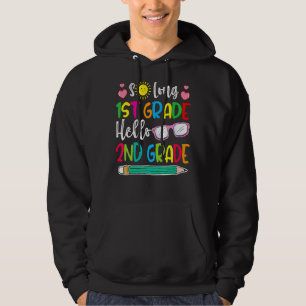 Hello 2nd Grade Teacher Student Back To School Gra Hoodie