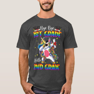 Hello 2nd Grade Unicorn Teacher Student Back To Sc T-Shirt