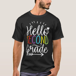 Hello 2nd Second Grade Teacher Back To School 1 T-Shirt