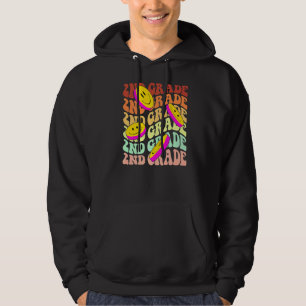 hello 2nd second grade teacher Back To School Retr Hoodie