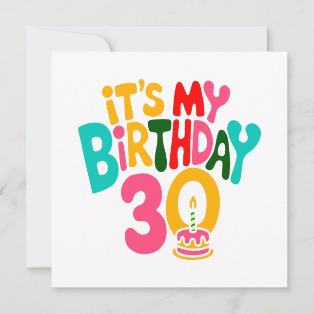 Hello 30! Let’s Celebrate! (Front)