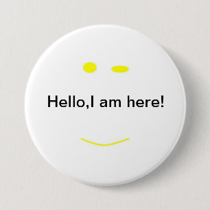 hello 3 inch round button