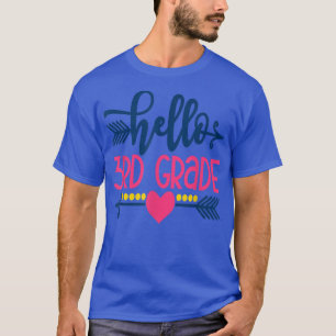Hello 3rd Grade Back To School 2022 Teacher Kids T T-Shirt