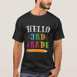Hello 3Rd Grade Back To School T-Shirt