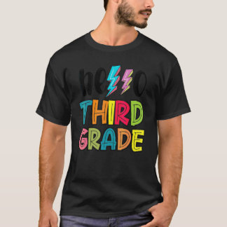 Hello 3rd Grade Boys Girls Kids Teacher Back To Sc T-Shirt