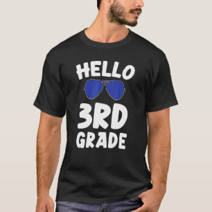 Hello 3rd Grade Cool Sunglasses Third Grade Boys S T-Shirt