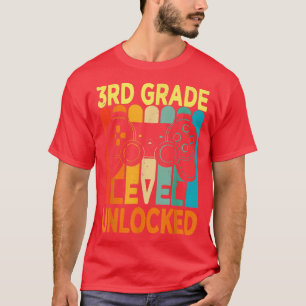 Hello 3rd Grade Level Unlocked Video Game Back to T-Shirt