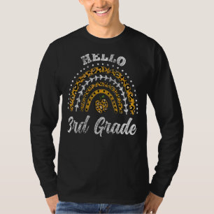 Hello 3rd Grade Rainbow 3rd Grade Back To School V T-Shirt