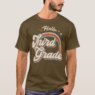 Hello 3rd Grade Teacher Kids Back to School Gift T T-Shirt