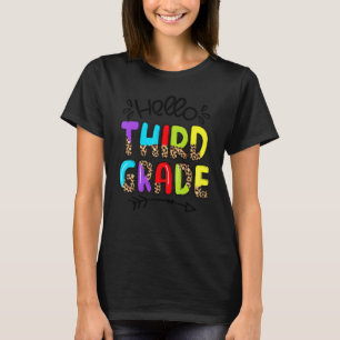 Hello 3rd Grade Teacher Kids Back To School Third T-Shirt