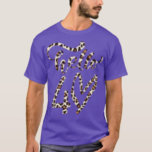 Hello 40 Leapord Birthday Gift for Mom 8 T-Shirt