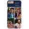 Hello! 4 Photo Collage Dark Blue Personalized