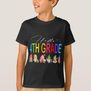 Hello 4th Grade Teacher Student Back To School Gno T-Shirt